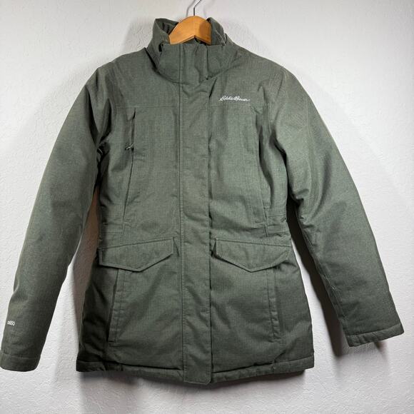 Eddie Bauer Jackets & Blazers - Women's Eddie Bauer Green Full Zip Jacket Overcoat Size XS